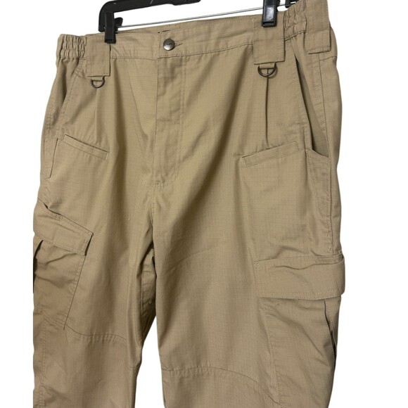CQR MENS Tactical Khaki Tan Cargo Ripstop Hiking Pants TPL 106 Size 38 x 27 - Picture 4 of 7